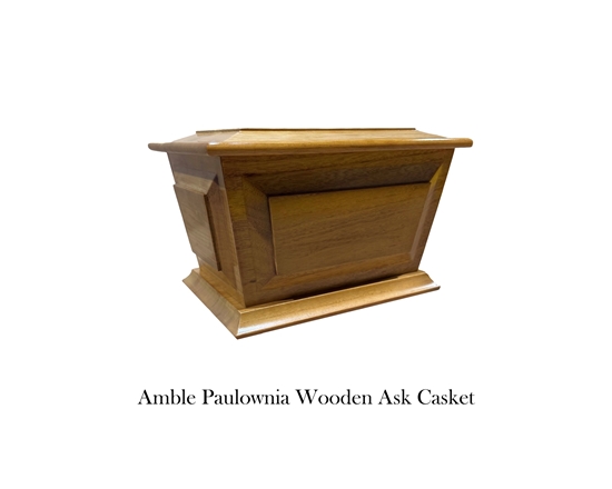 Picture of Amble Paulownia Wooden Ash Casket