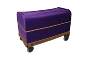 Picture of Purple Velvet Fixed Bier Cover - Gold Trim