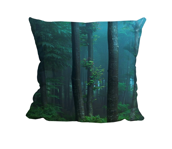 Picture of Green Misty Forest - Cuddle Cushion