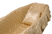 Picture of Oyster Satin Cumberland Suite/Quilted Mattress