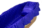 Picture of Royal Blue Satin Cumberland Suite/Quilted Mattress