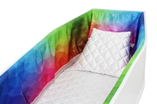 Picture of 12" Satin Frill - Pride Geometric Rainbow