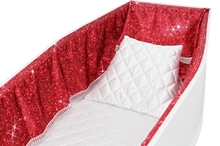 Picture of 12" Satin Frill - Red with Sparkles